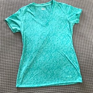 Turquoise Under Armour heat gear tee